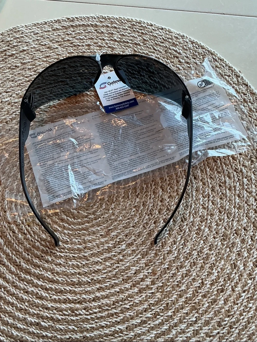 Men's Black Safety Sunglasses
